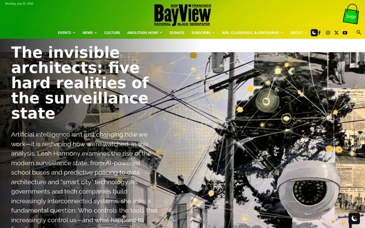 Screenshot of sfbayview.com