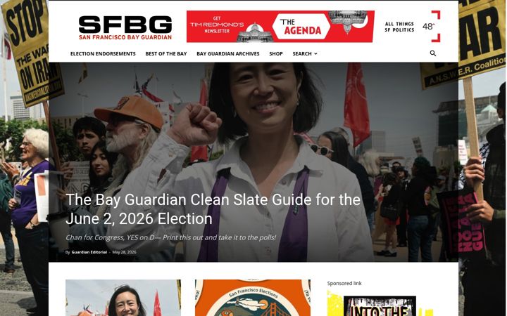 Screenshot of sfbg.com