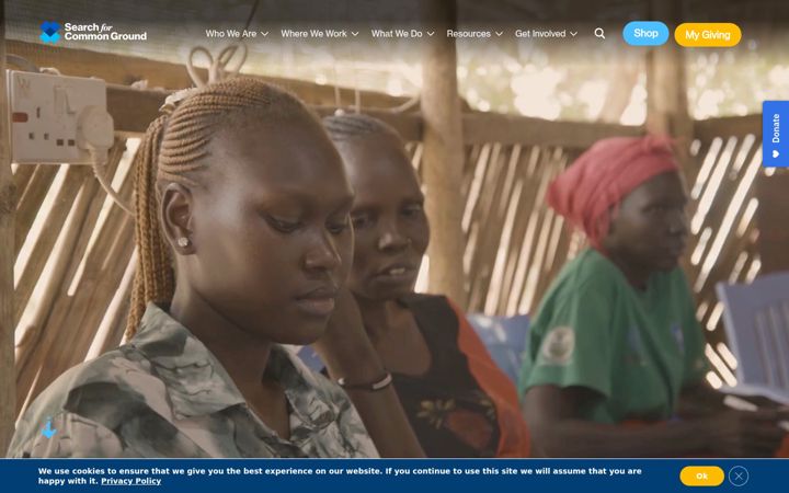 Screenshot of sfcg.org