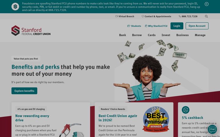 Screenshot of sfcu.org