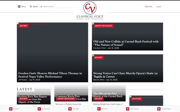 Screenshot of sfcv.org