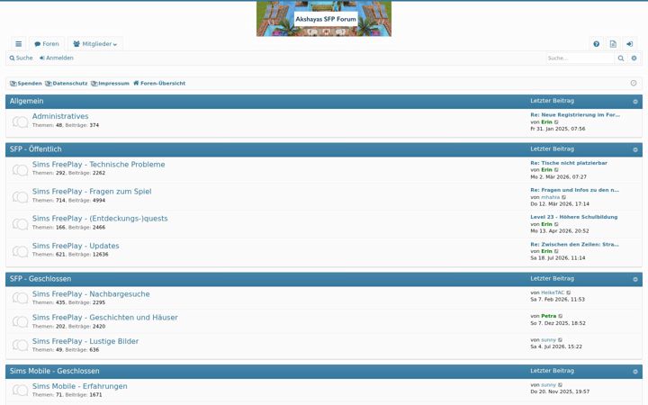 Screenshot of sfpforum.de