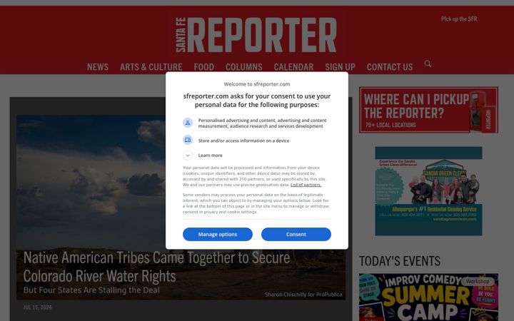 Screenshot of sfreporter.com
