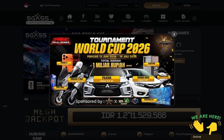 Screenshot of sga55card.com