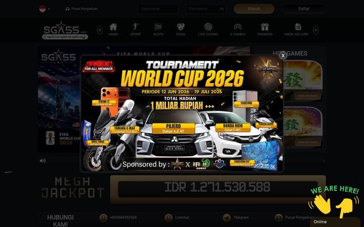 Screenshot of sga55royal.com