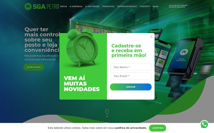 Ekrānuzņēmums no sgapetro.com.br