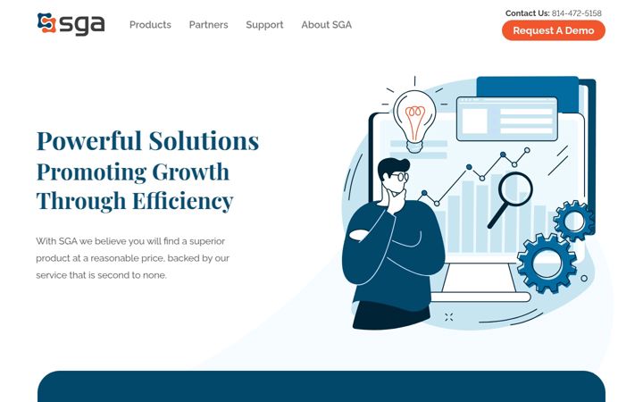 Screenshot of sgasoftware.com