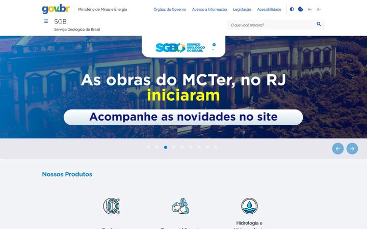 Screenshot of sgb.gov.br