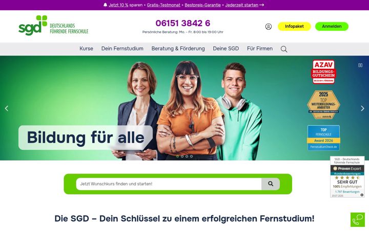 Screenshot of sgd.de