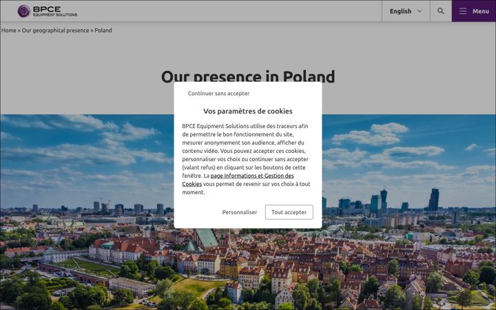 Screenshot of sgef.pl
