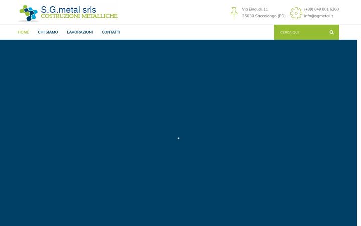 Screenshot του sgmetal.it