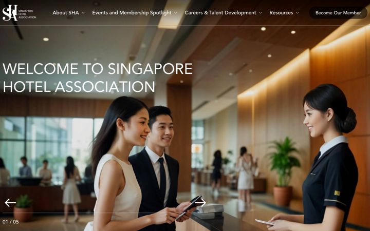 Screenshot of sha.org.sg