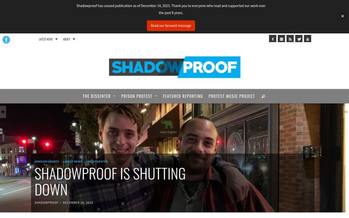 Screenshot του shadowproof.com