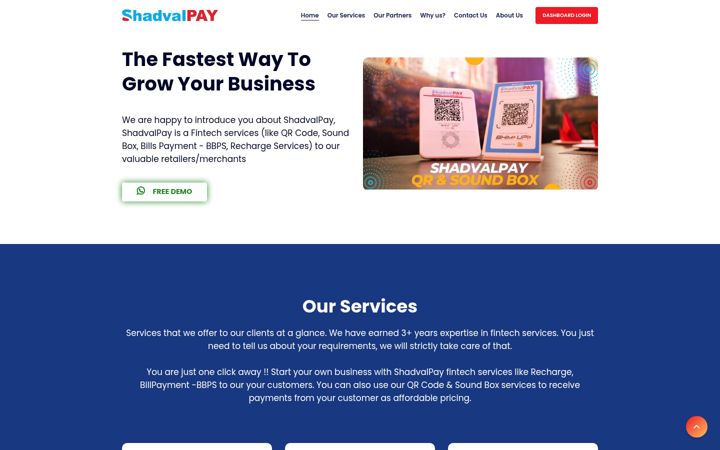 Screenshot of shadvalpay.co.in