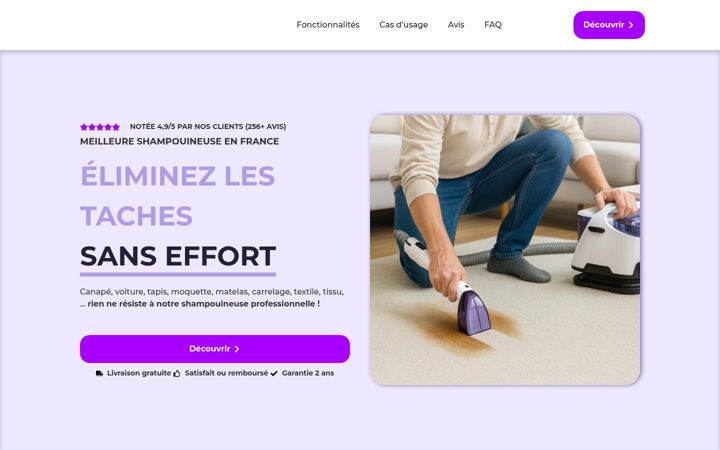 Screenshot of shampouinet.fr