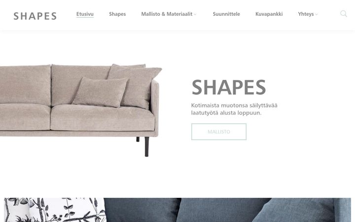 Screenshot stránky shapes.fi