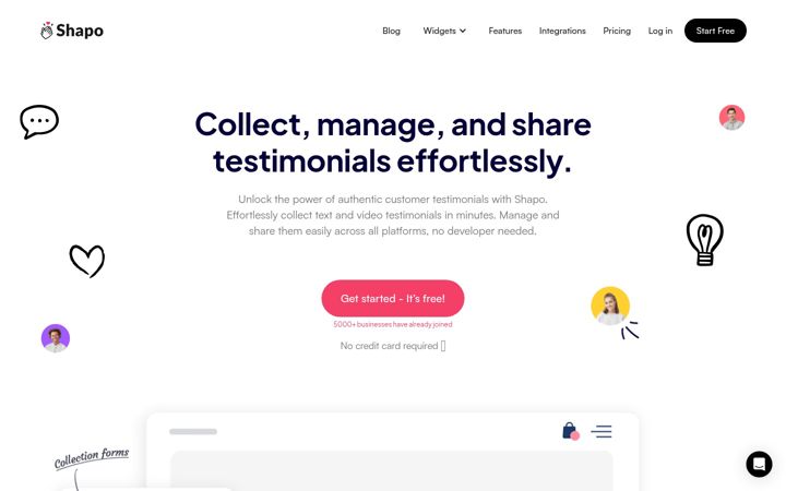 Screenshot of shapo.io