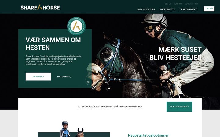 Zrzut ekranu shareahorse.dk