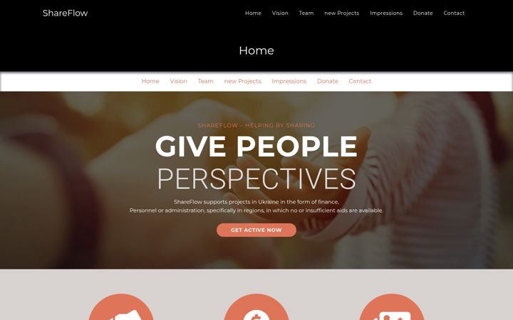 Screenshot of shareflow.org
