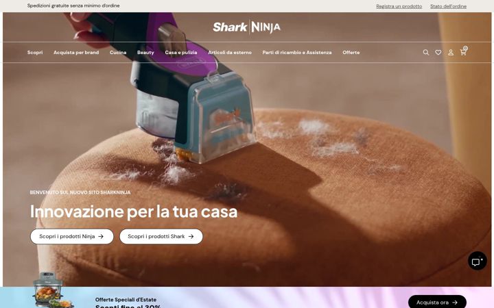 Screenshot of sharkninja.it
