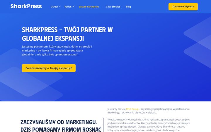 Screenshot of sharkpress.agency