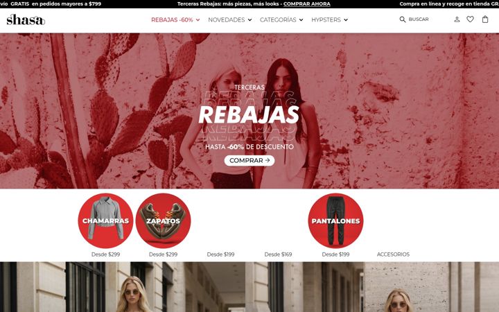 Screenshot of shasa.com