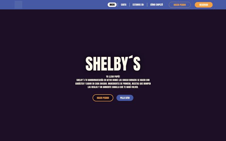 Screenshot of shelbysburger.com