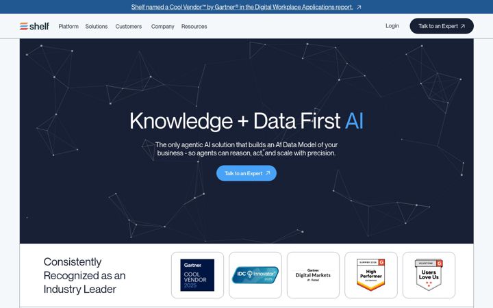 Screenshot of shelf.io
