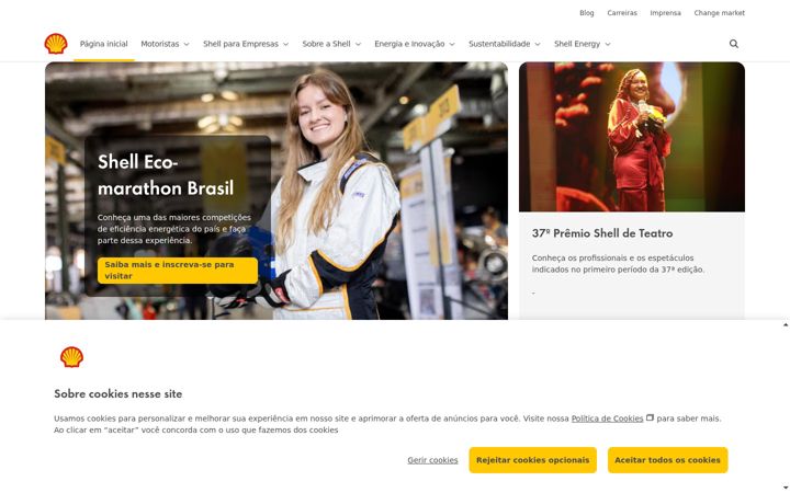 Screenshot of shell.com.br