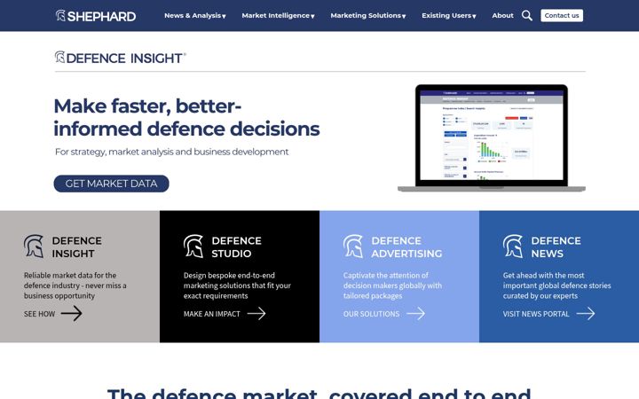 Screenshot of shephardmedia.com