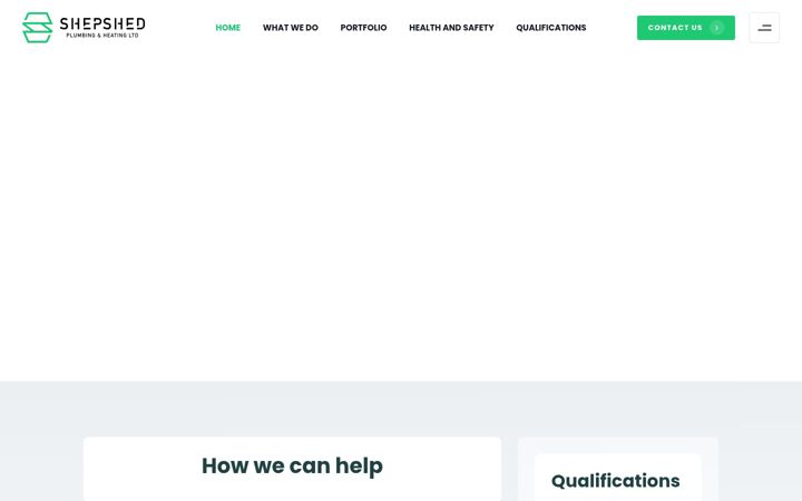 Kuvakaappaus sivustosta shepshedplumbingandheating.co.uk