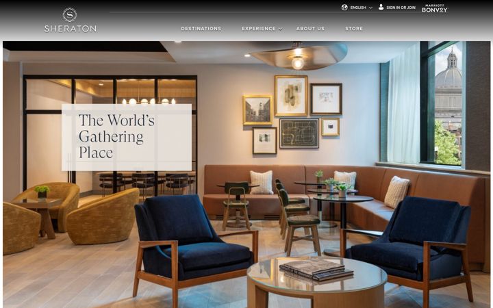 Screenshot of sheraton.com