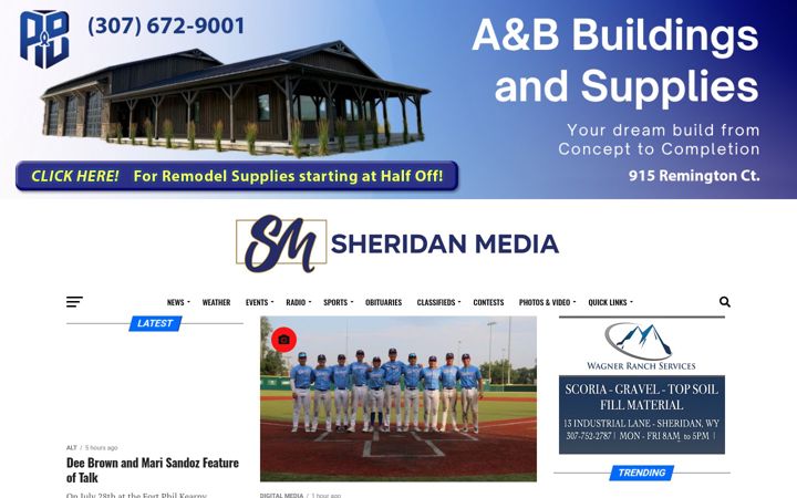 Captura de pantalla de sheridanmedia.com