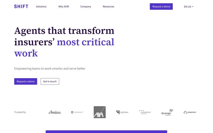 Screenshot ta' shift-technology.com