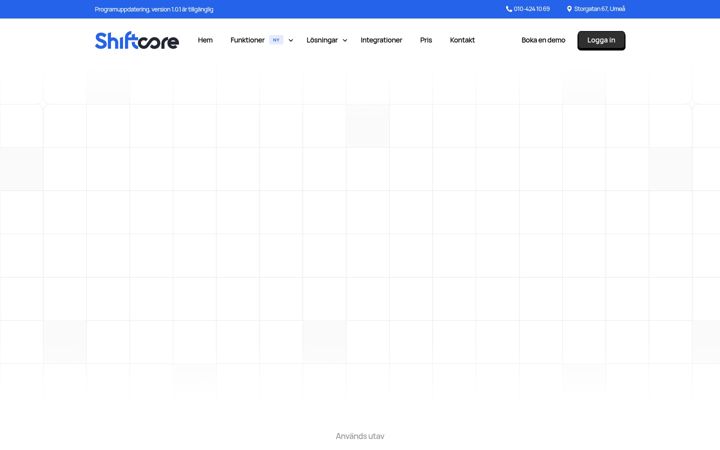 Képernyőkép: shiftcore.se