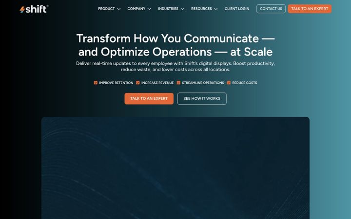 Screenshot of shiftplatform.tv