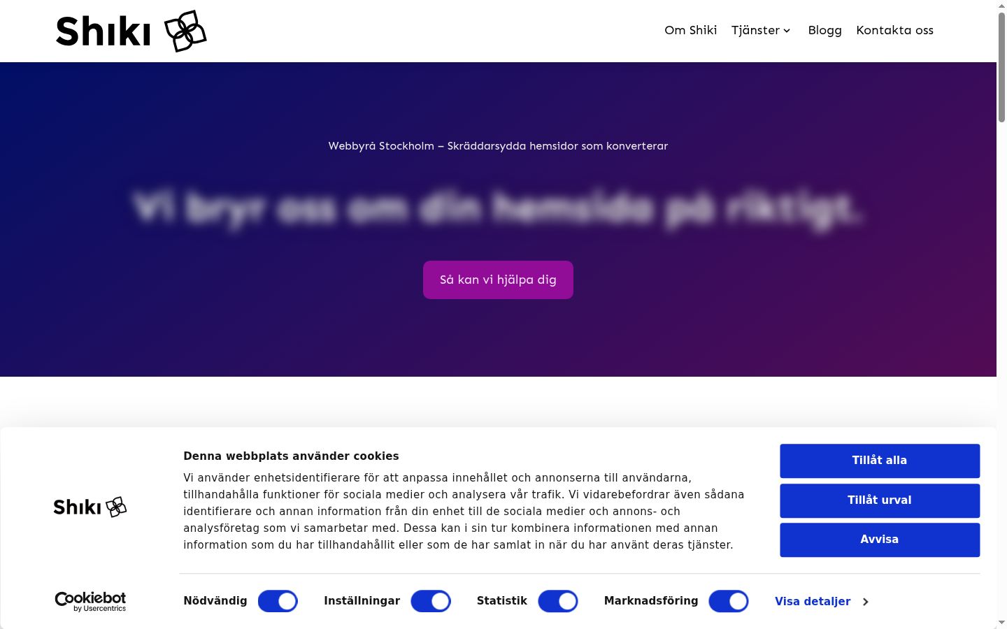 Snímek obrazovky baneru souhlasu zobrazeného před jakoukoli interakcí