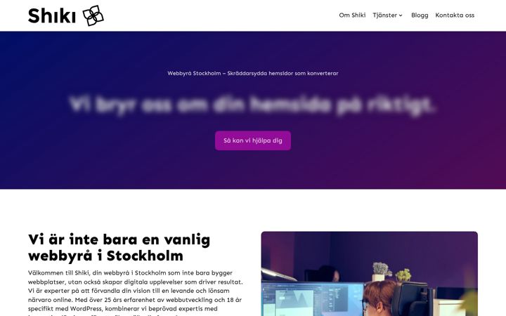 Screenshot of shiki.se