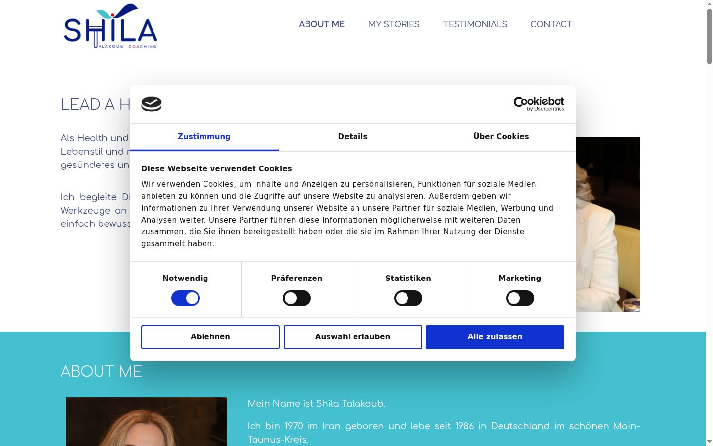 Screenshot van de toestemmingsbanner zoals getoond vóór enige interactie