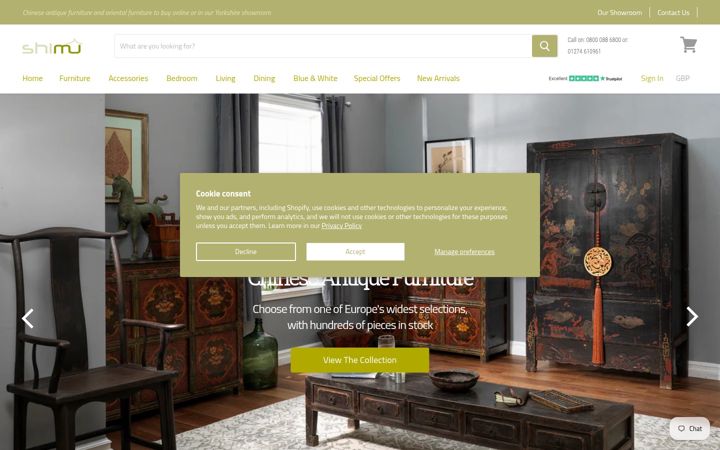 Screenshot of shimu.co.uk