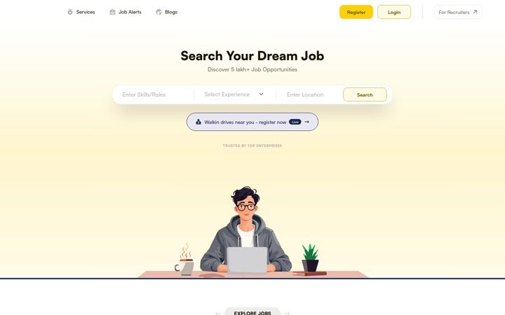 Screenshot stránky shine.com