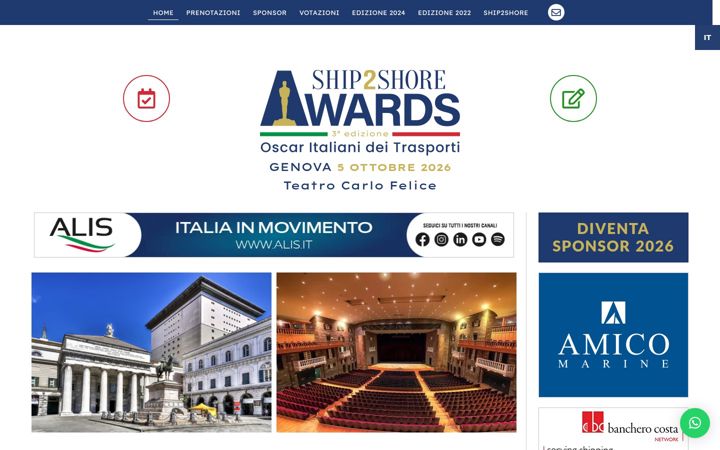 Screenshot di ship2shoreawards.it
