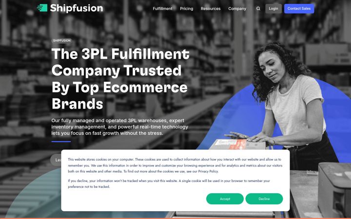 Screenshot of shipfusion.com