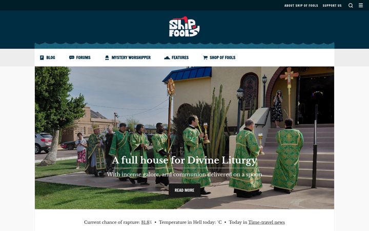 Screenshot of shipoffools.com