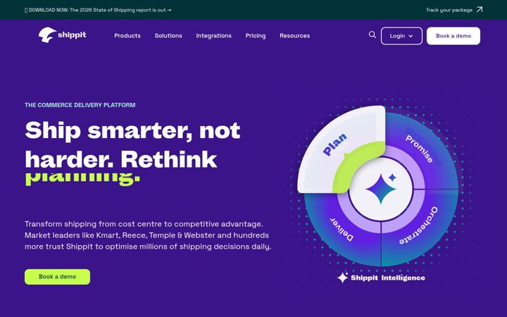 Screenshot of shippit.com