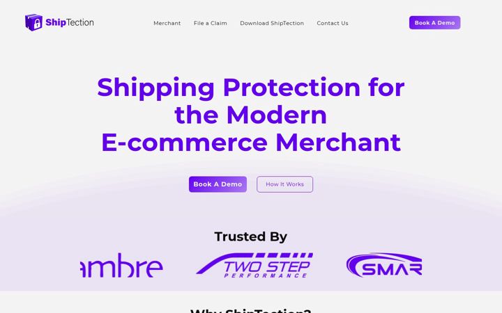 Screenshot of shiptection.com