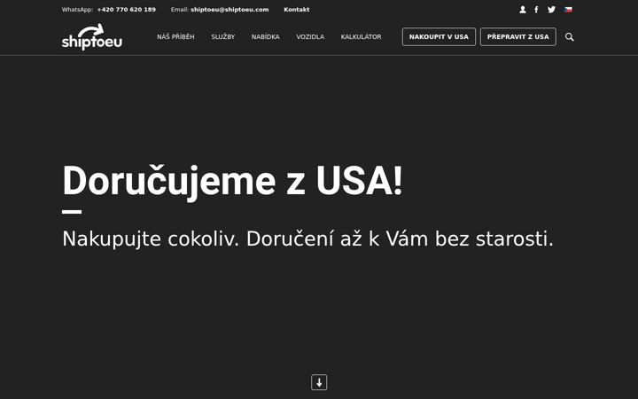 Screenshot of shiptoeu.cz