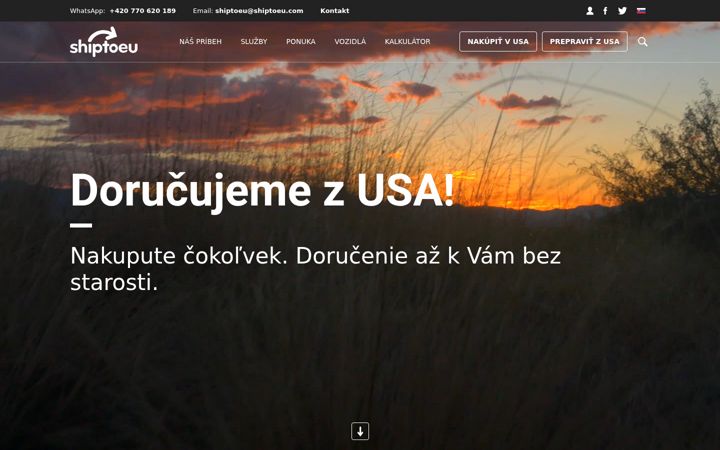Screenshot of shiptoeu.sk