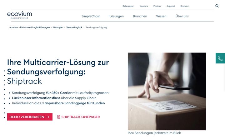 Screenshot of shiptrack.com