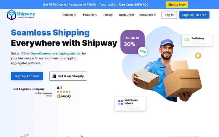 Screenshot of shipway.com